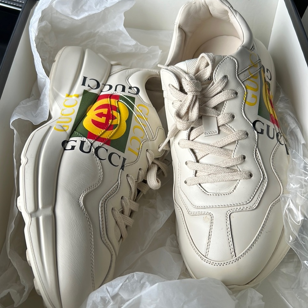Gucci Rhyton Logo Ivory